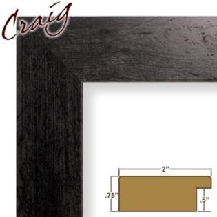 Craig Frames Inc 16 x 20 Black Rustic Pine Composite Wood Picture Frame ...