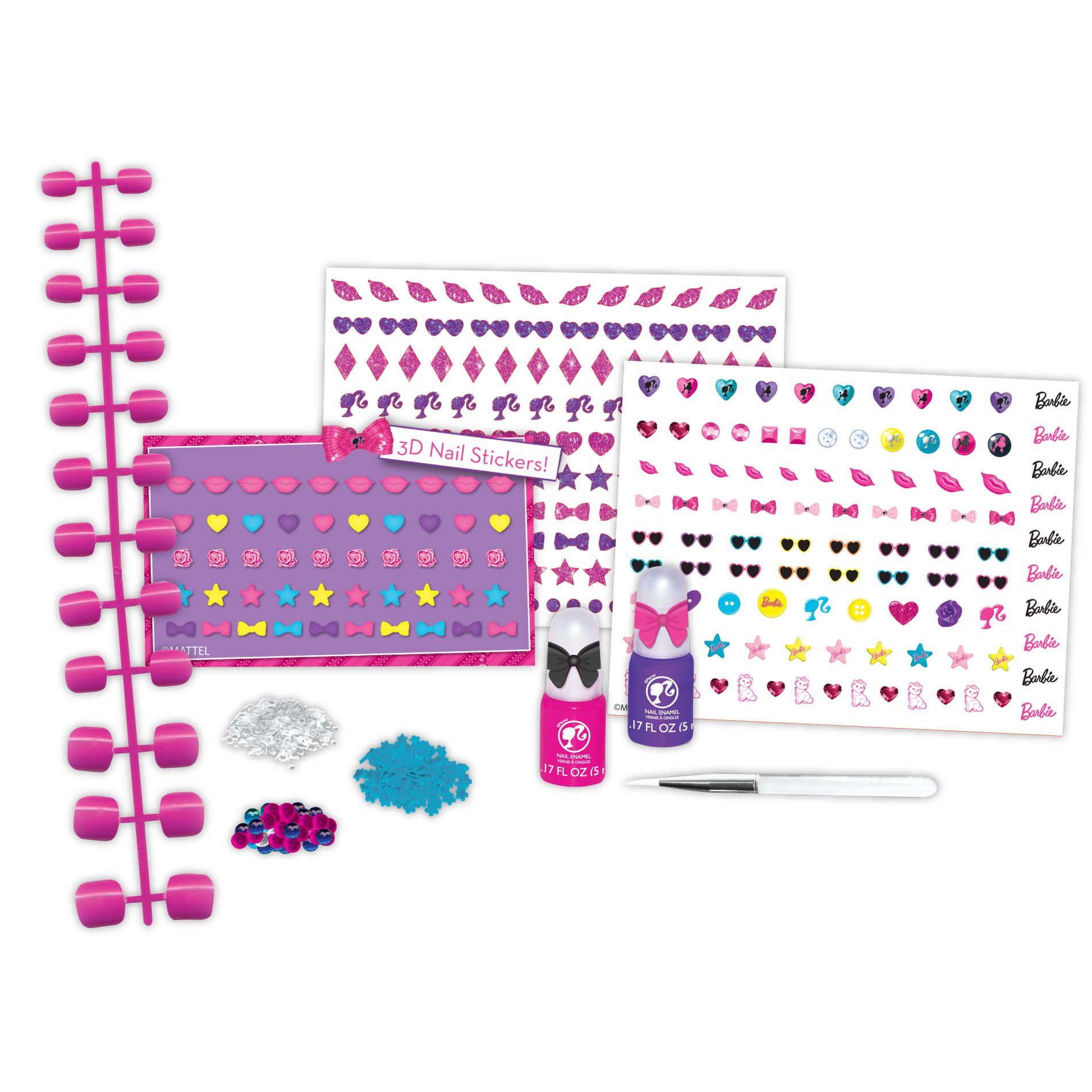 barbie nail art kit
