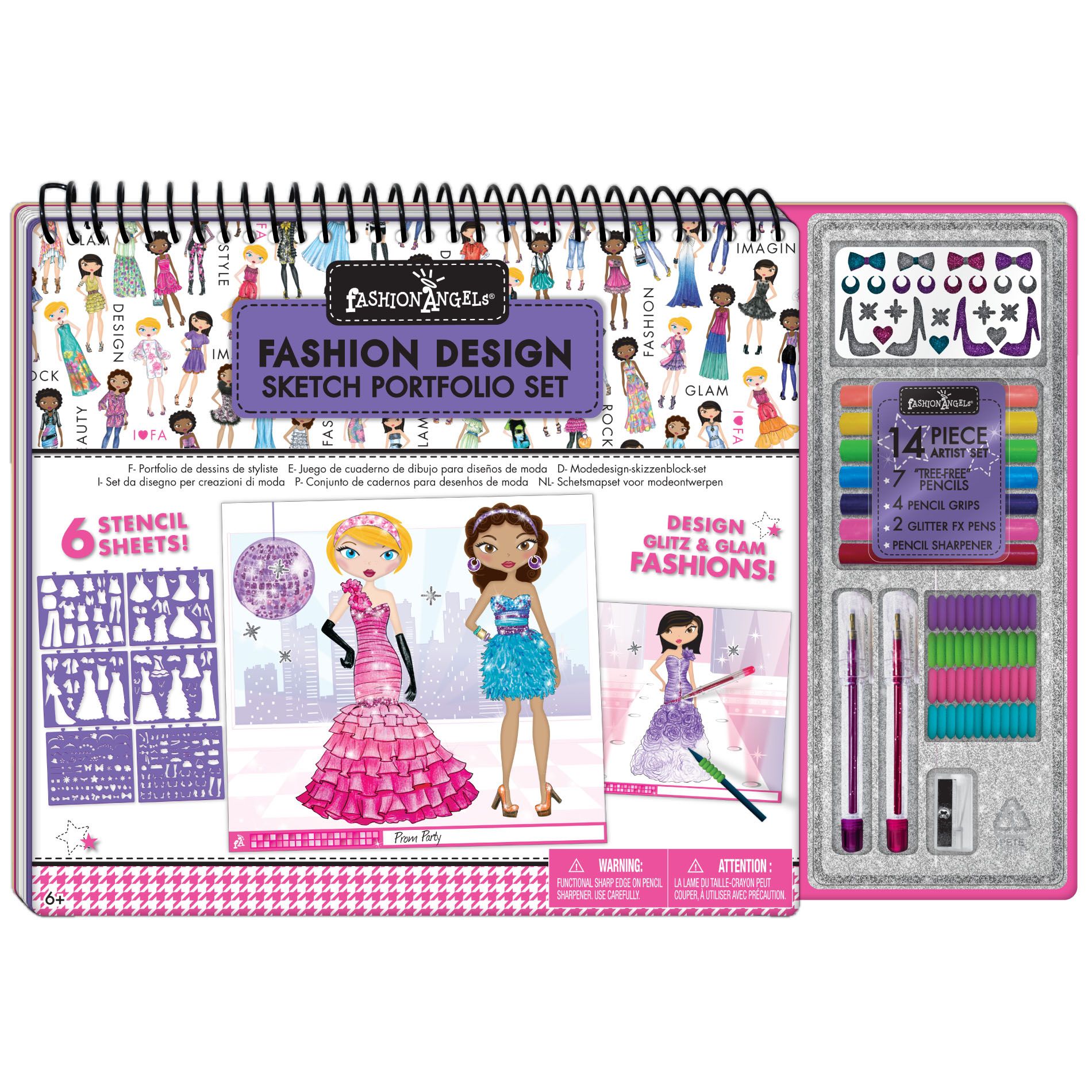 Fashion Angels Fashion Design Sketch - Spin Prod 703934401