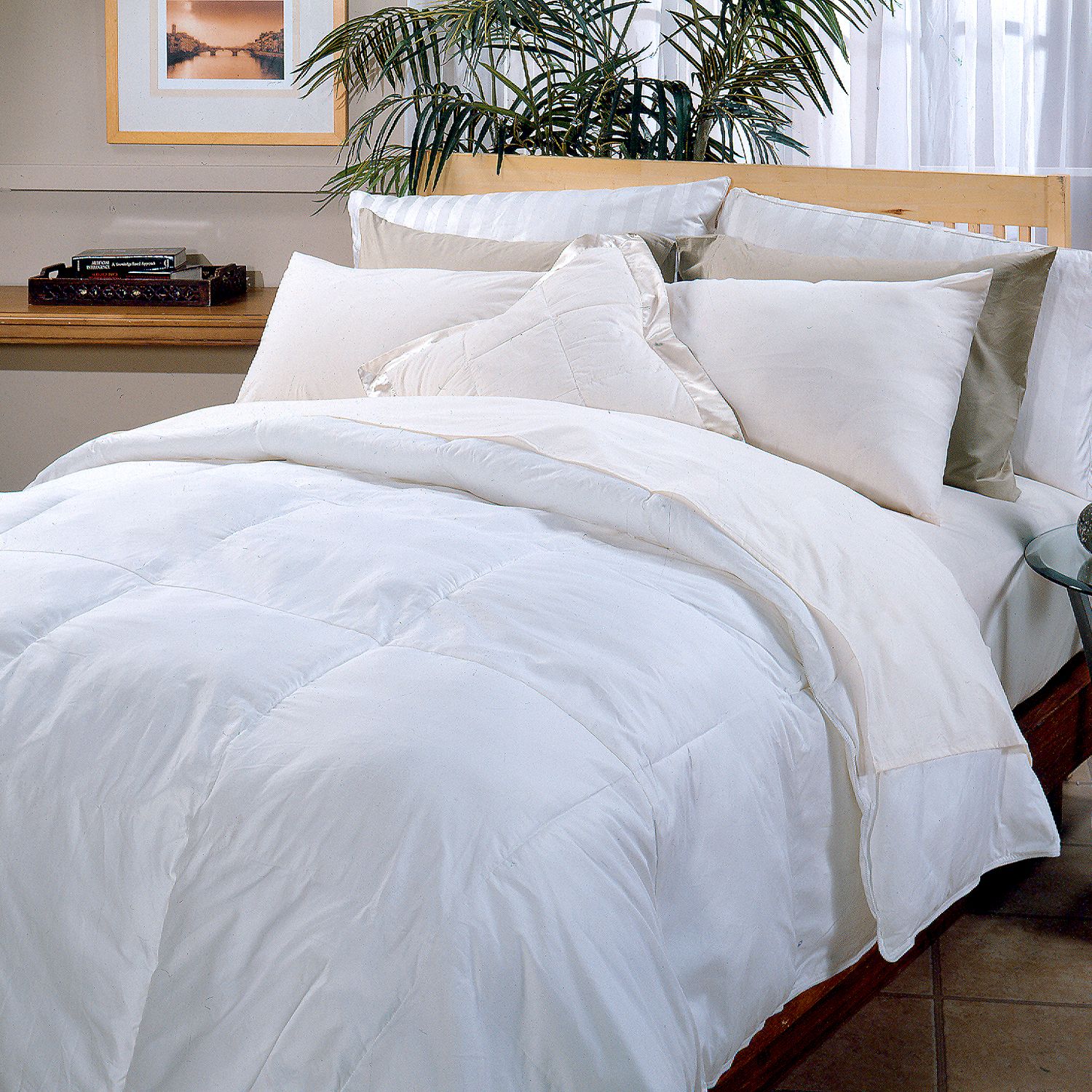 Premium Hungarian White Goose Down Comforter with 700 TC Cotton Cover