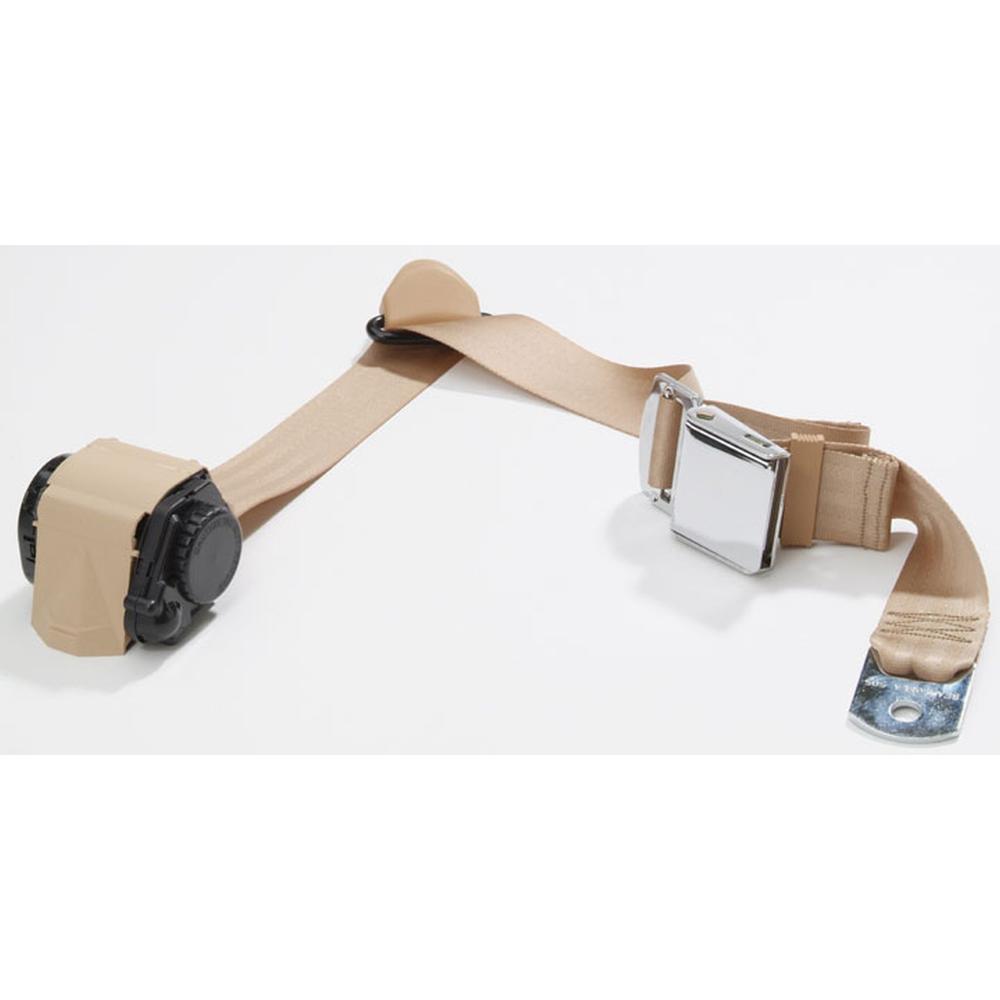 Beams Retractable 3 Point Lift Latch Lap & Shoulder Belt With 20 Inch Buckle Side Strap