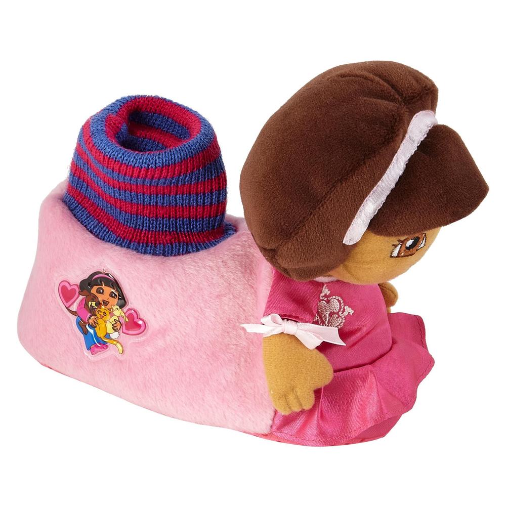 Nickelodeon Toddler Girl's Dora Socktop Slipper - Pink