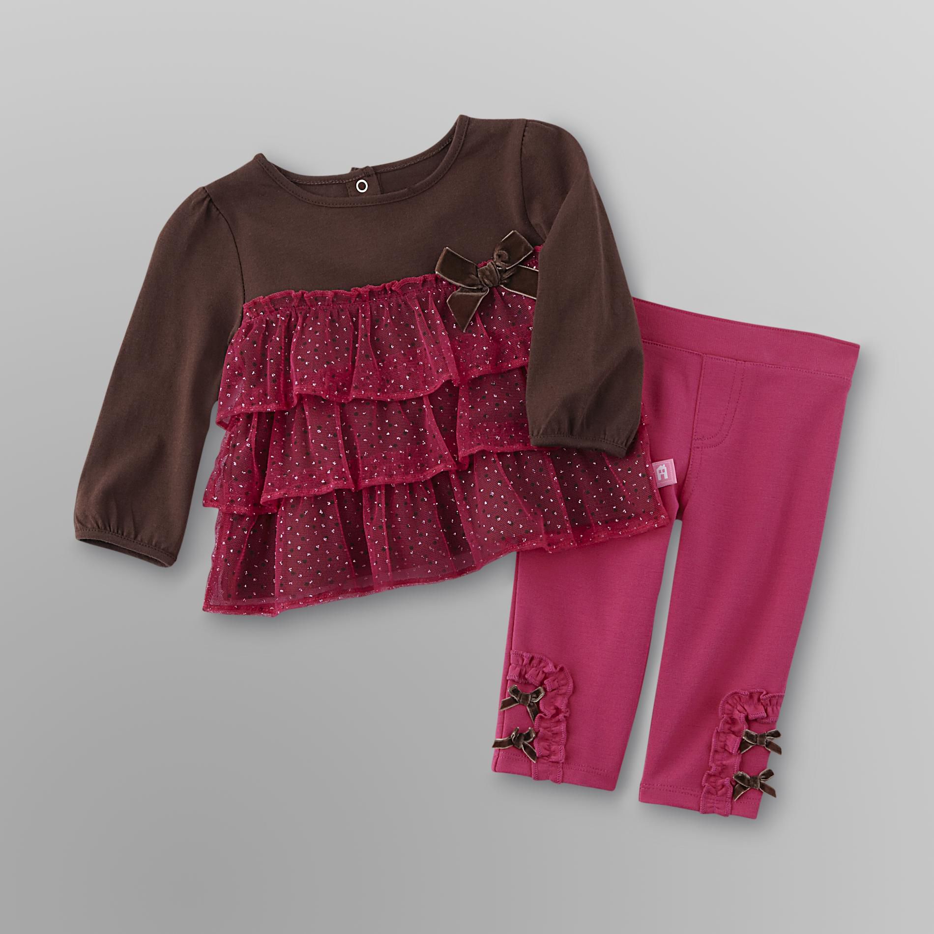 Miniville Infant Girl's Set - Bows and Ruffles