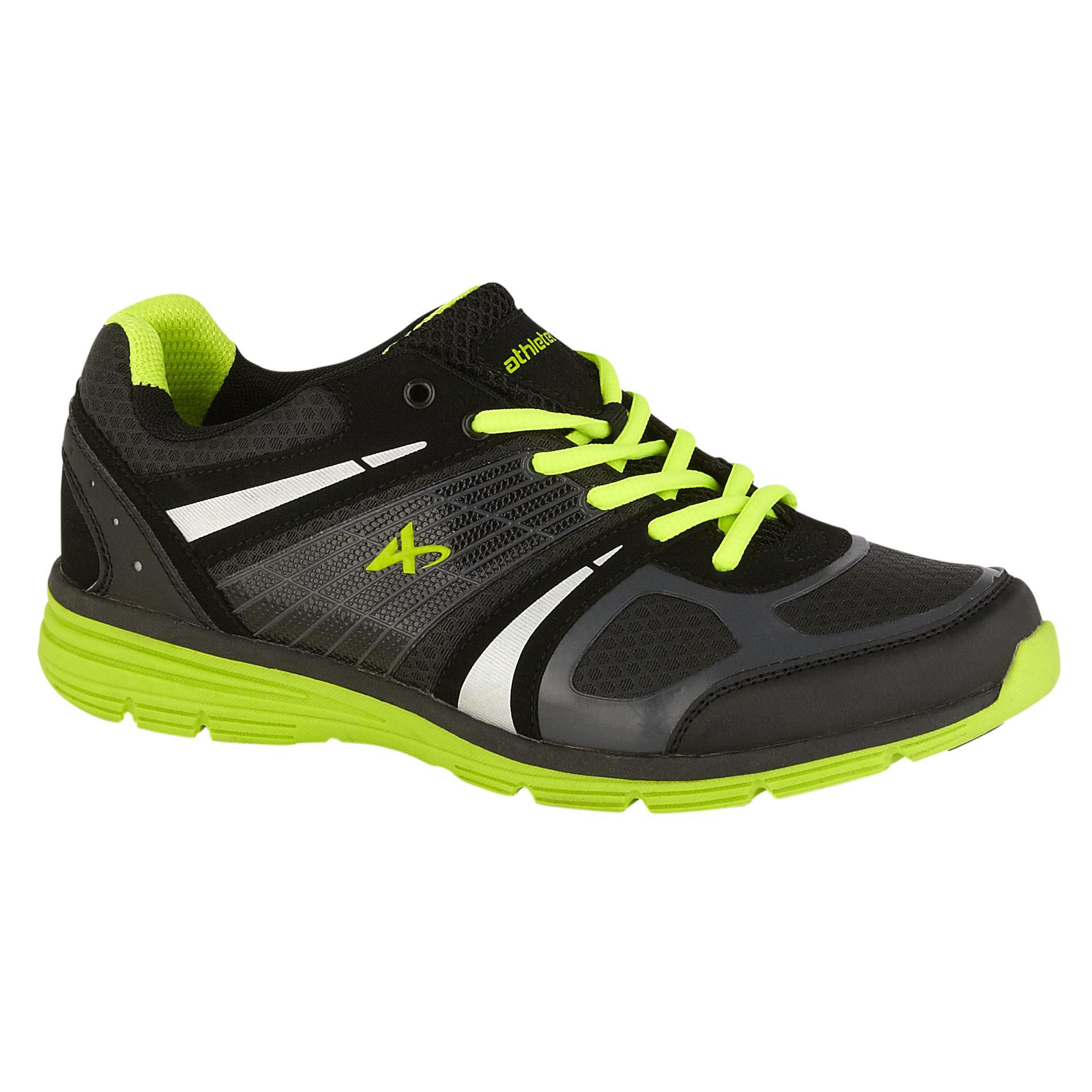 Athletech Men's Ath LHawk Low Profile Athletic Shoe Black/Lime