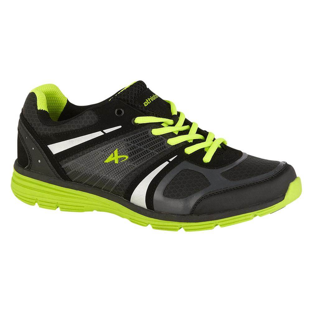 Athletech Men's Ath L-Hawk Low Profile Athletic Shoe - Black/Lime