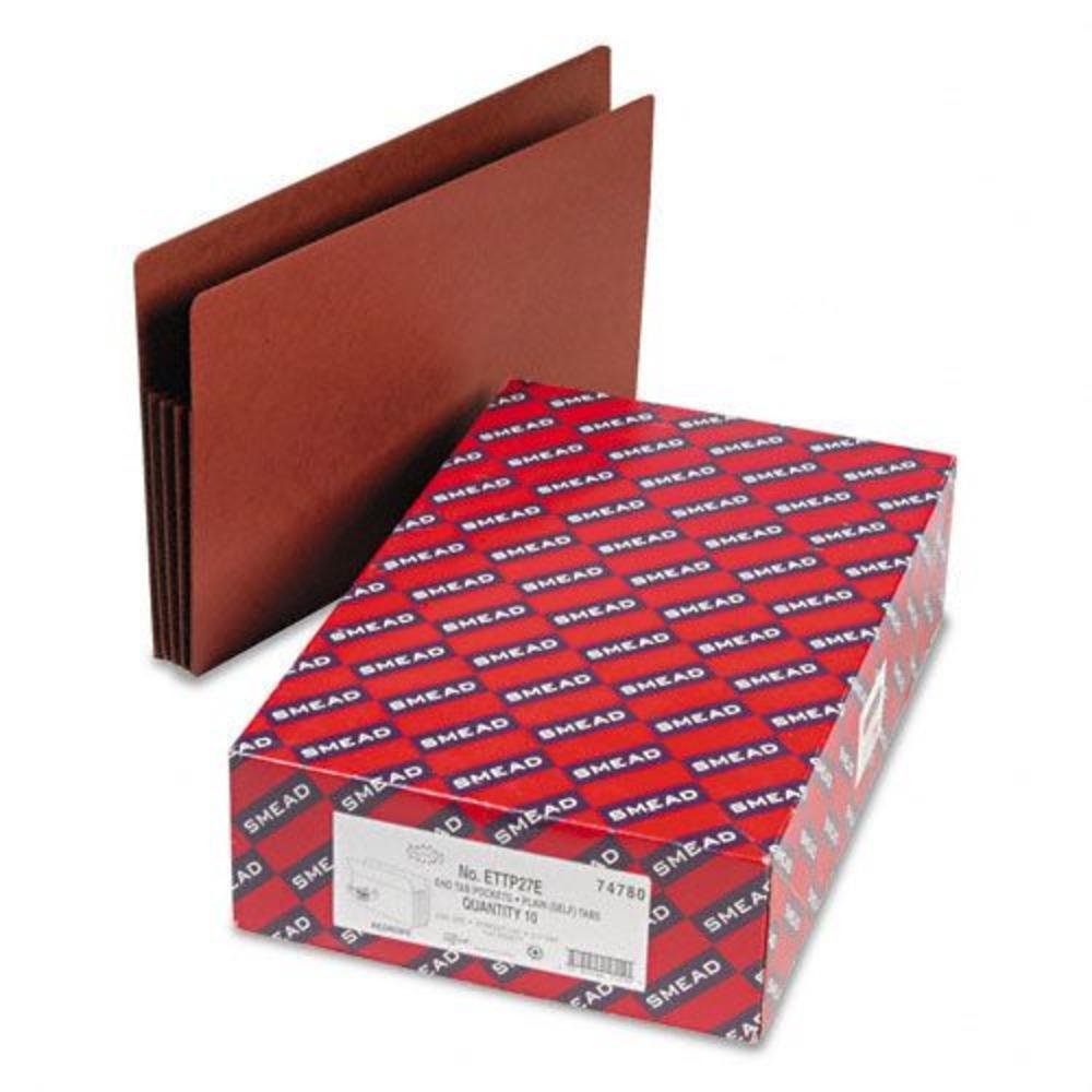 Smead SMD74780 Heavy-Duty Redrope Drop Front End Tab File Pockets