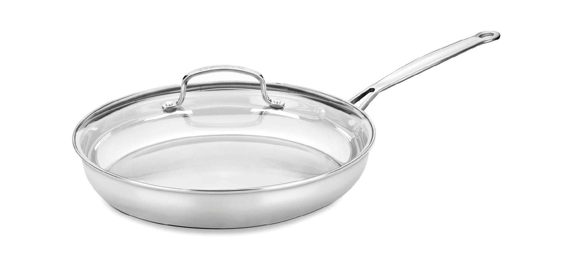 Cuisinart Chef's Classic 12" Stainless Steel Skillet w/Glass Lid