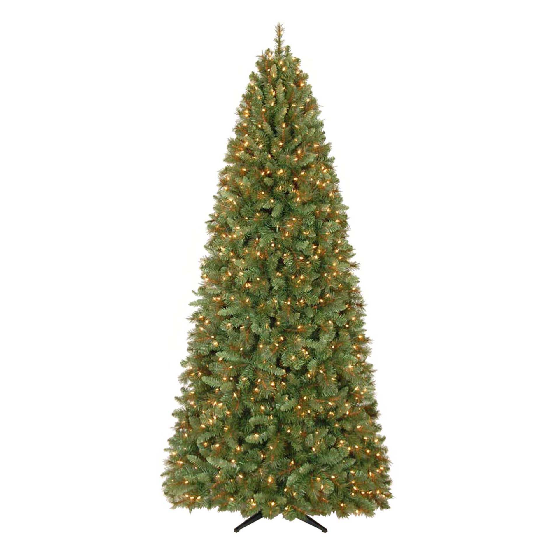 9 Ft Pre-Lit Clear Light Aspen Mountain Slim Pine Artificial Christmas Tree 9 Ft Pre Lit Williams Slim Pine