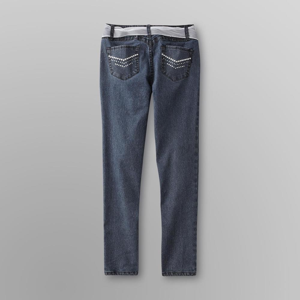 Route 66 Girl's Sash-Belt Jeans