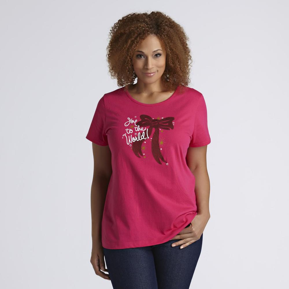 Holiday Editions Women's Plus Graphic T-Shirt - Christmas