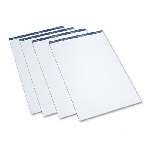 Quartet QRTLP50 Conference Cabinet Flipchart Pad  Plain  21 x 33-7/10  WE  50-Sheet  4/Carton