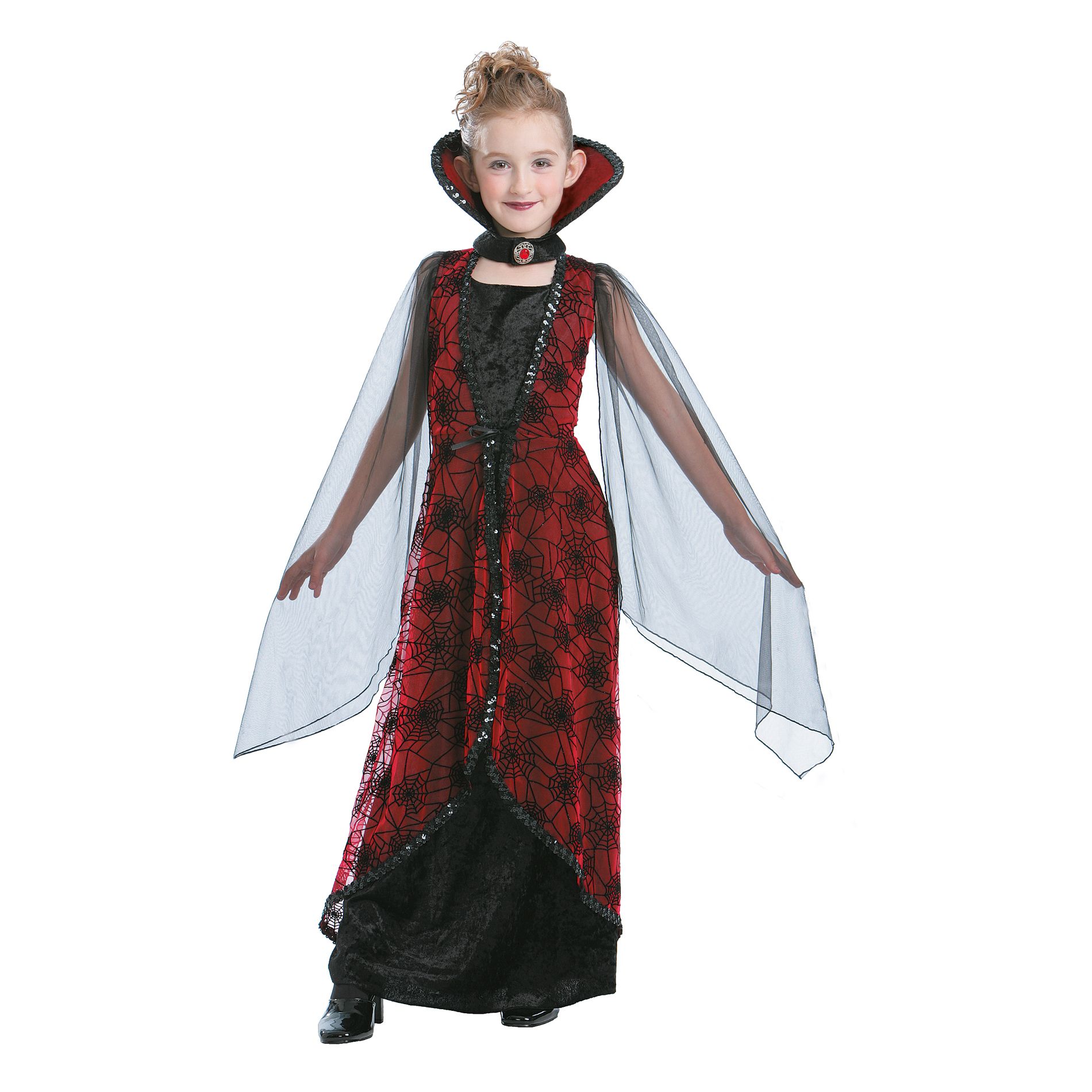 Totally Ghoul Winged Vampiress Girl's Halloween Costume