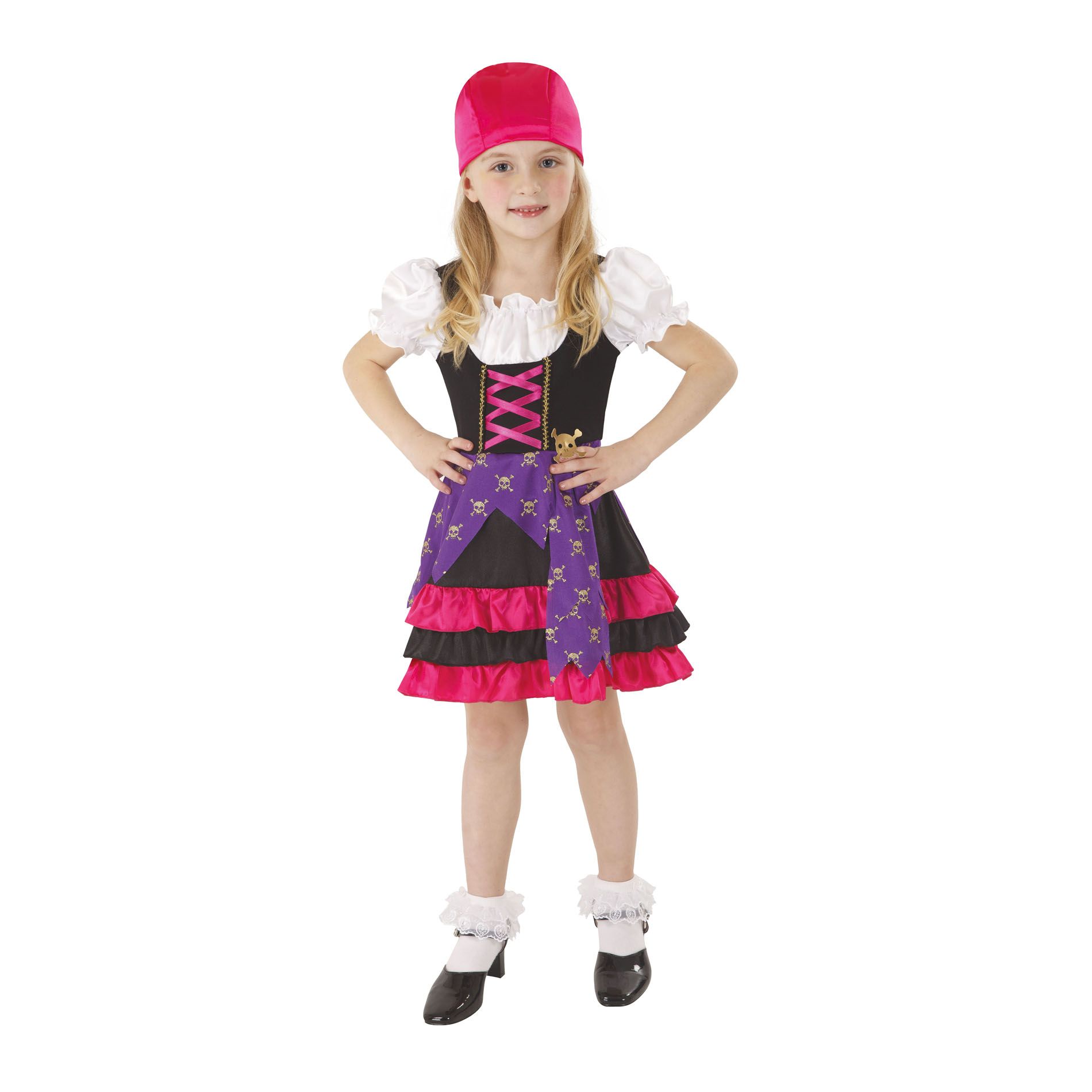 Skull Pirate Girl's Halloween Costume