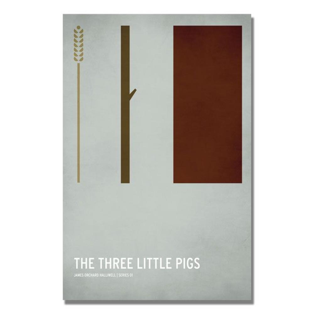 Trademark Global Christian Jackson 'Three Little Pigs' Canvas Art