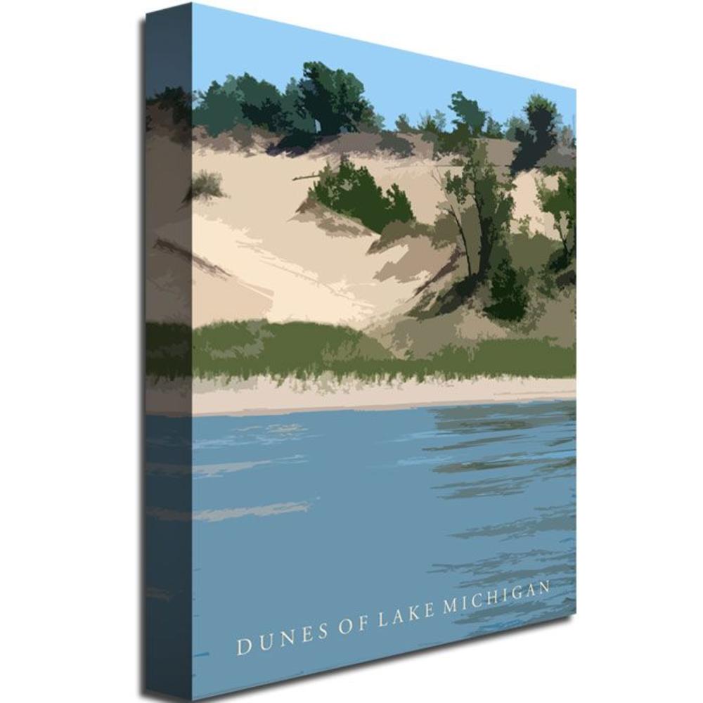 Trademark Global Michelle Calkins 'Dunes of Lake Michigan II' Canvas Art