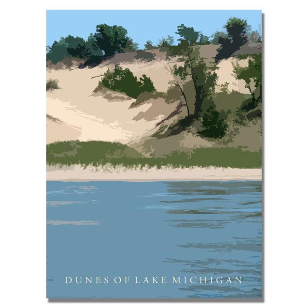 Trademark Global Michelle Calkins 'Dunes of Lake Michigan II' Canvas Art