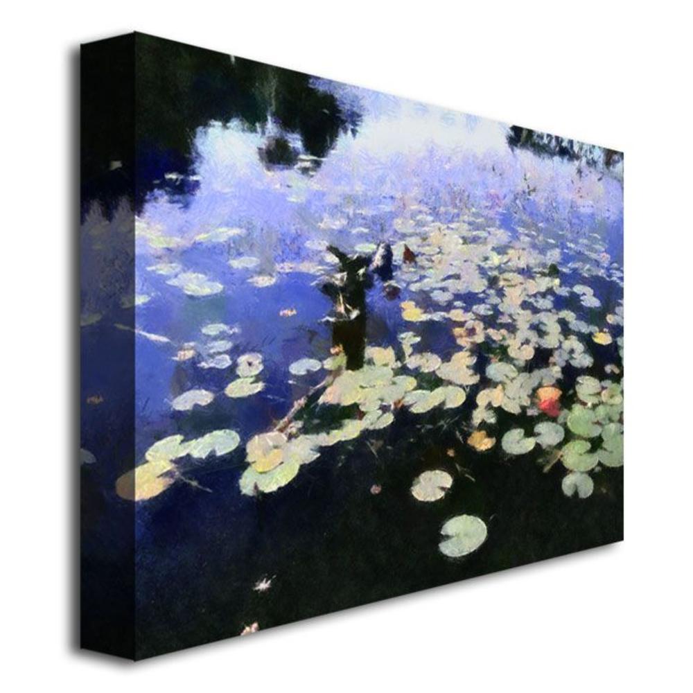 Trademark Global Michelle Calkins 'Water Lilies in the River II' Canvas Art