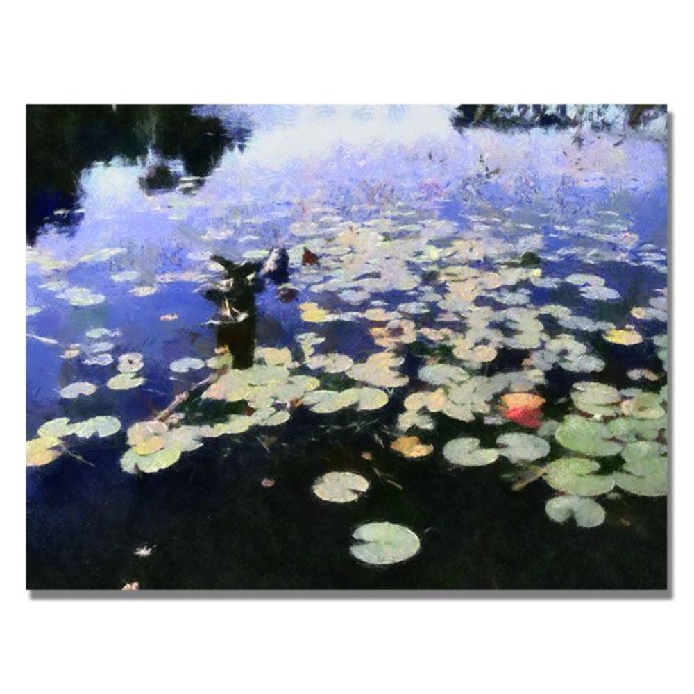 Trademark Global Michelle Calkins 'Water Lilies in the River II' Canvas Art