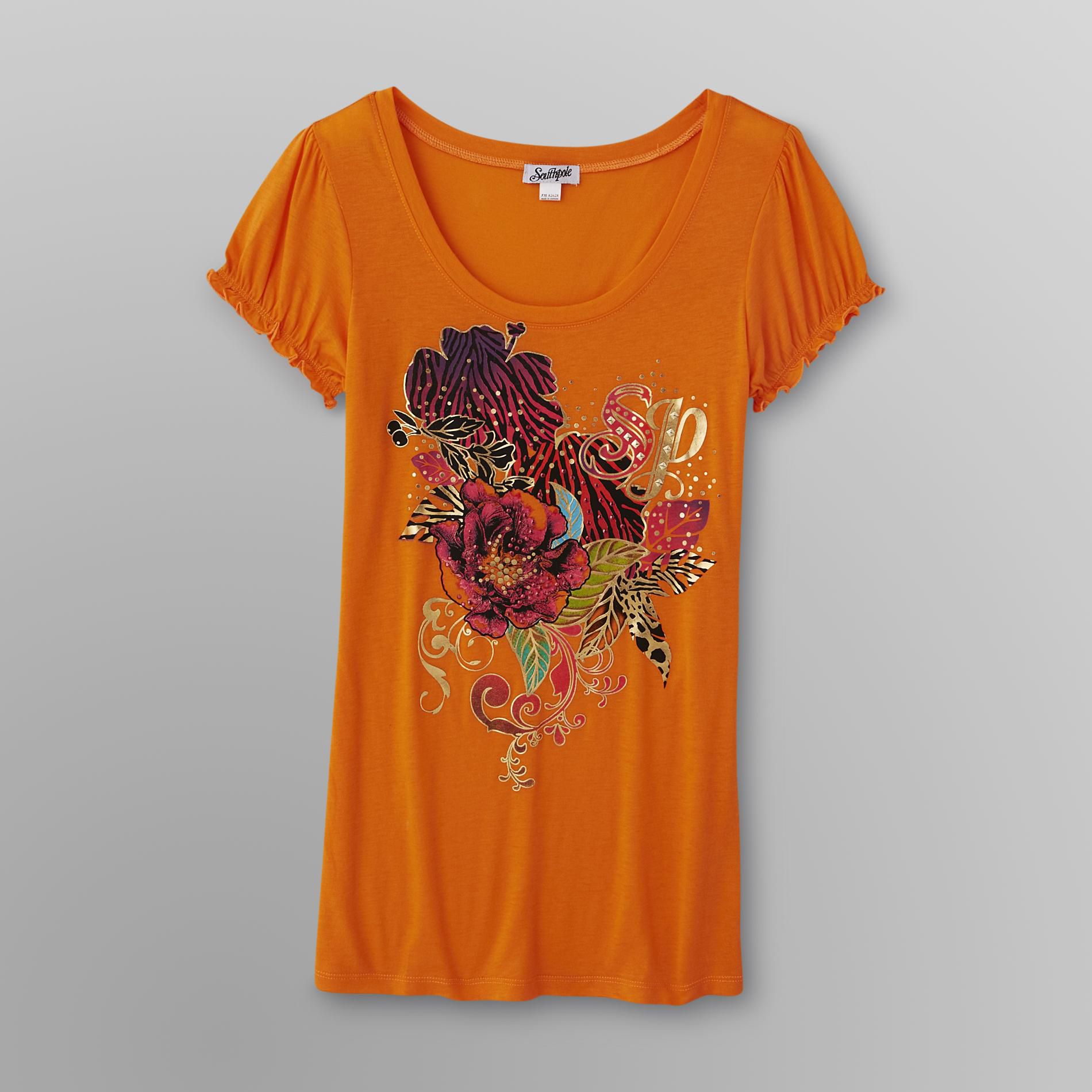 Southpole Junior's Graphic T-Shirt - Floral