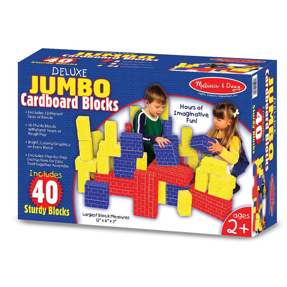 Melissa & Doug Deluxe Jumbo Cardboard Blocks (40 pc)