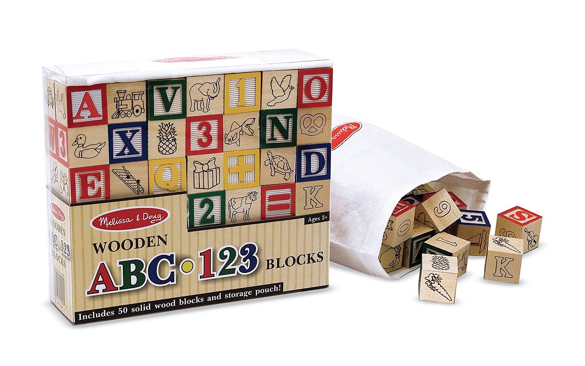 &nbsp; ABC  123 WOODEN BLOCKS