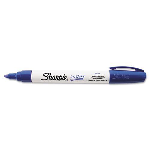 Sharpie SAN35551 Permanent Paint Marker  Medium Point  Blue