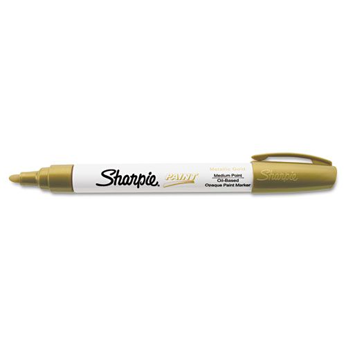 Sharpie SAN35559 Permanent Paint Marker  Medium Point  Gold