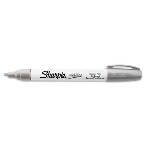 Sharpie SAN35560 Permanent Paint Marker  Medium Point  Silver