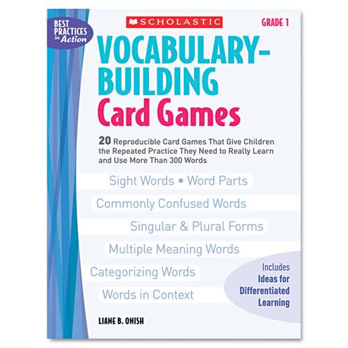 Scholastic SHS0439554640 Vocabulary Building Card Games