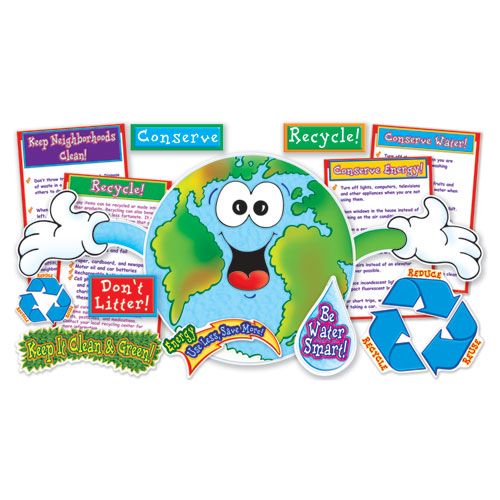 Scholastic SHS0545039924 Love Our Planet Bulletin Board Set