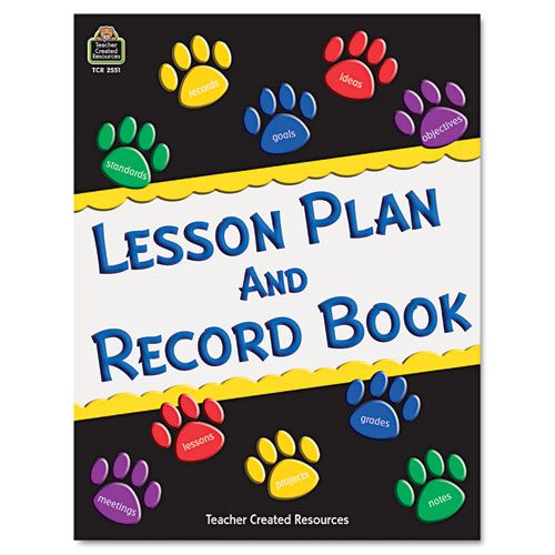 Teacher Created Resources TCR2551 Paw Prints Lesson Plan and Record Book