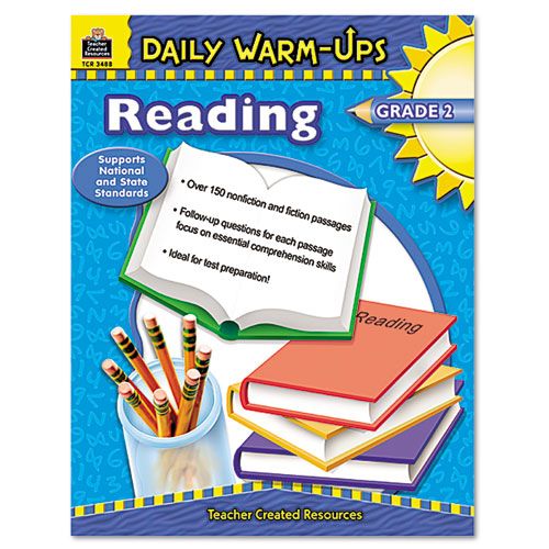 TCR3488 DAILY WARM-UPS: READING, GRADE 2, PAPERBACK, 176 PAGES