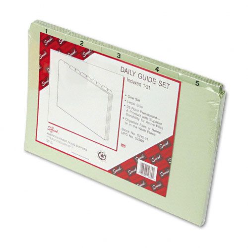 Smead SMD52369 Daily Top Tab File Guide Set