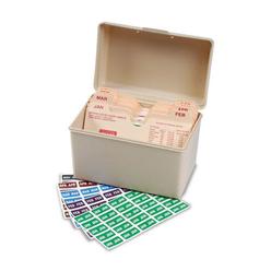Smead Monthly End Tab File Folder Labels, Jan-Dec, 0.5 X 1, Assorted, 25/Sheet, 120 Sheets/Box