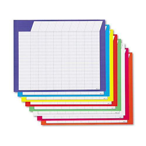 TEPT73902 HORIZONTAL INCENTIVE CHART PACK, 28W X 22H, ASSORTED COLORS, 8/PACK