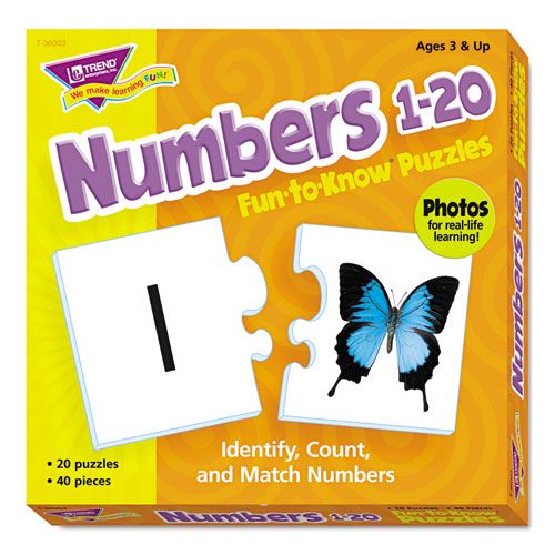 TEPT36003 FUN TO KNOW PUZZLES, NUMBERS 1-20