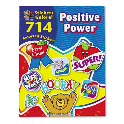 TCR4225 STICKER BOOK, POSITIVE POWER, 714/PACK