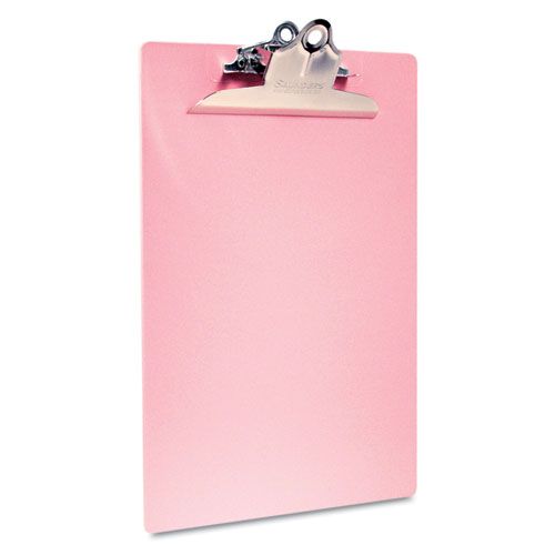 SAU21800 PINK RECYCLED PLASTIC CLIPBOARD, 1" CAPACITY, HOLDS 8 1/2W X 12H, PINK