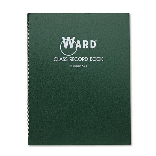 Ward HUB67L Class Record Book  38 Students  6-7 Week Grading  11 x 8-1/2  Green