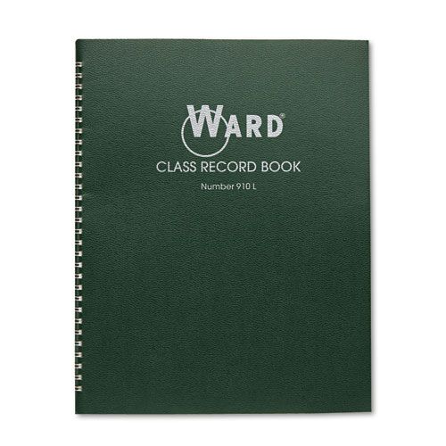 Ward HUB910L Class Record Book  38 Students  9-10 Week Grading  11 x 8-1/2  Green