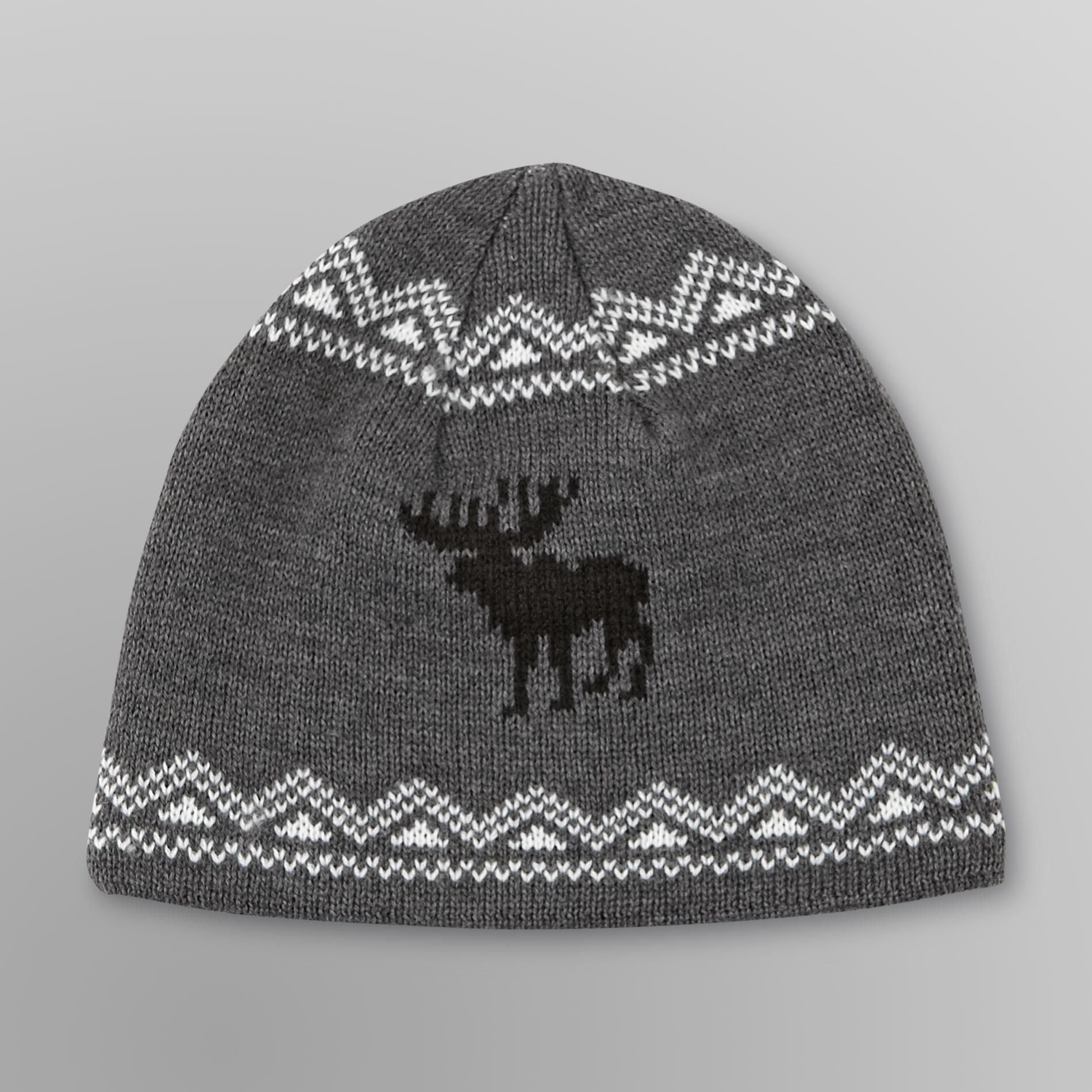 Outdoor Life Men's Knit Winter Hat Moose