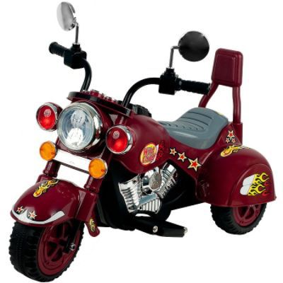 Lil' Rider Wild Child Motorcycle 6V Maroon - Three Wheeler