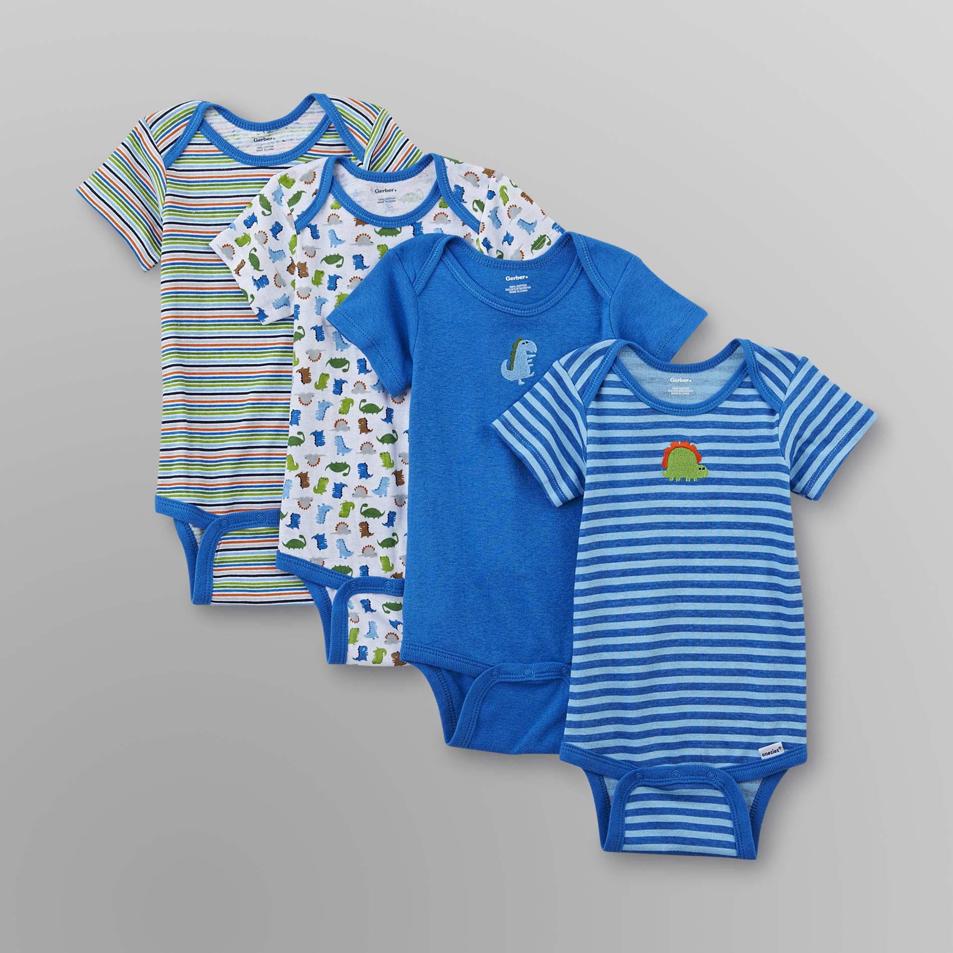 Gerber Onesies 4 Pack Boy Variety One Piece Underwear