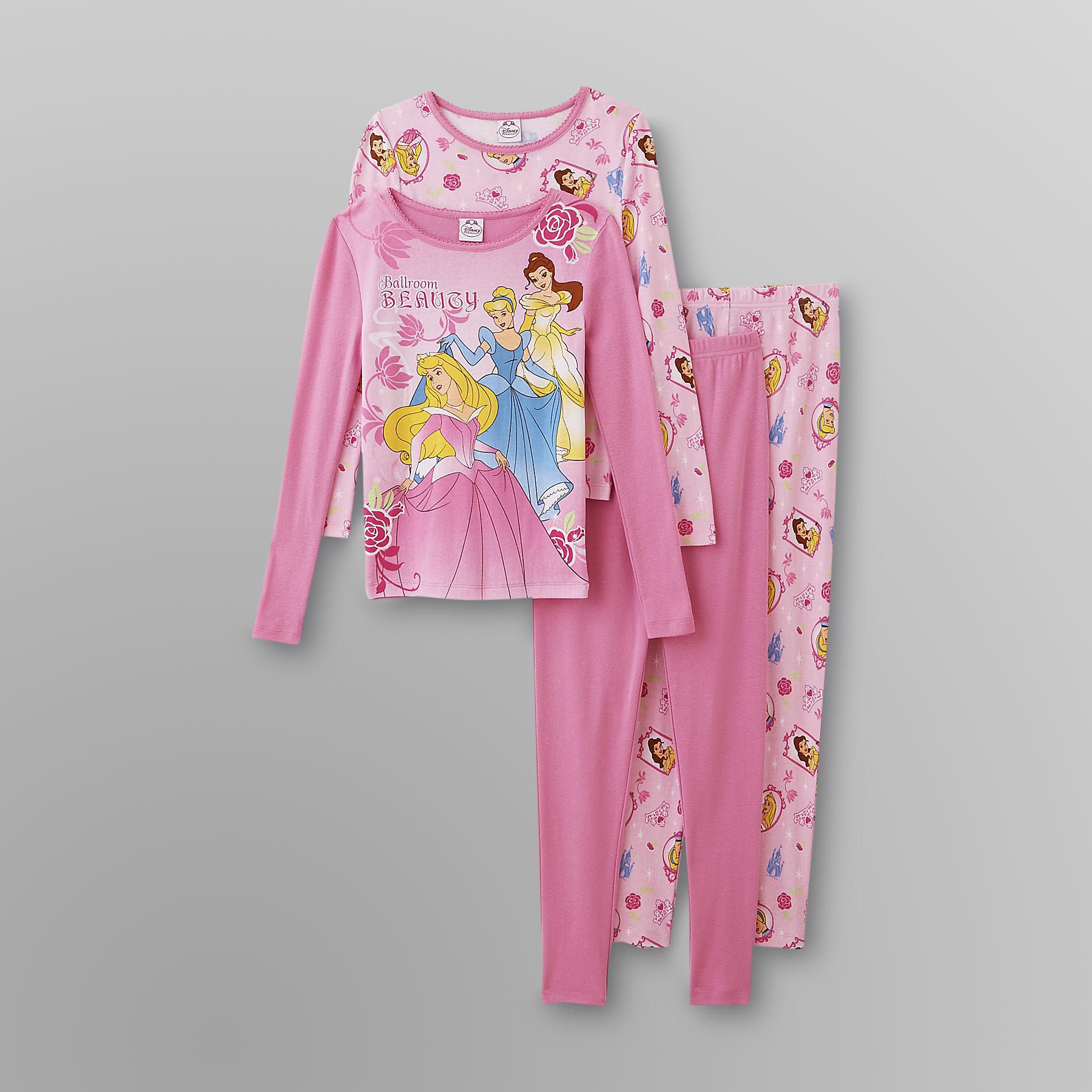 Disney Princess Girl's Pajamas - 2 Sets