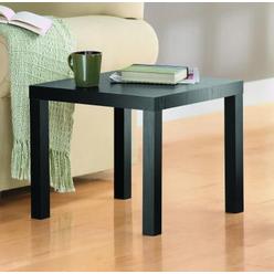 Dorel Home Furnishings Ameriwood Home Parsons Modern End Table, Black