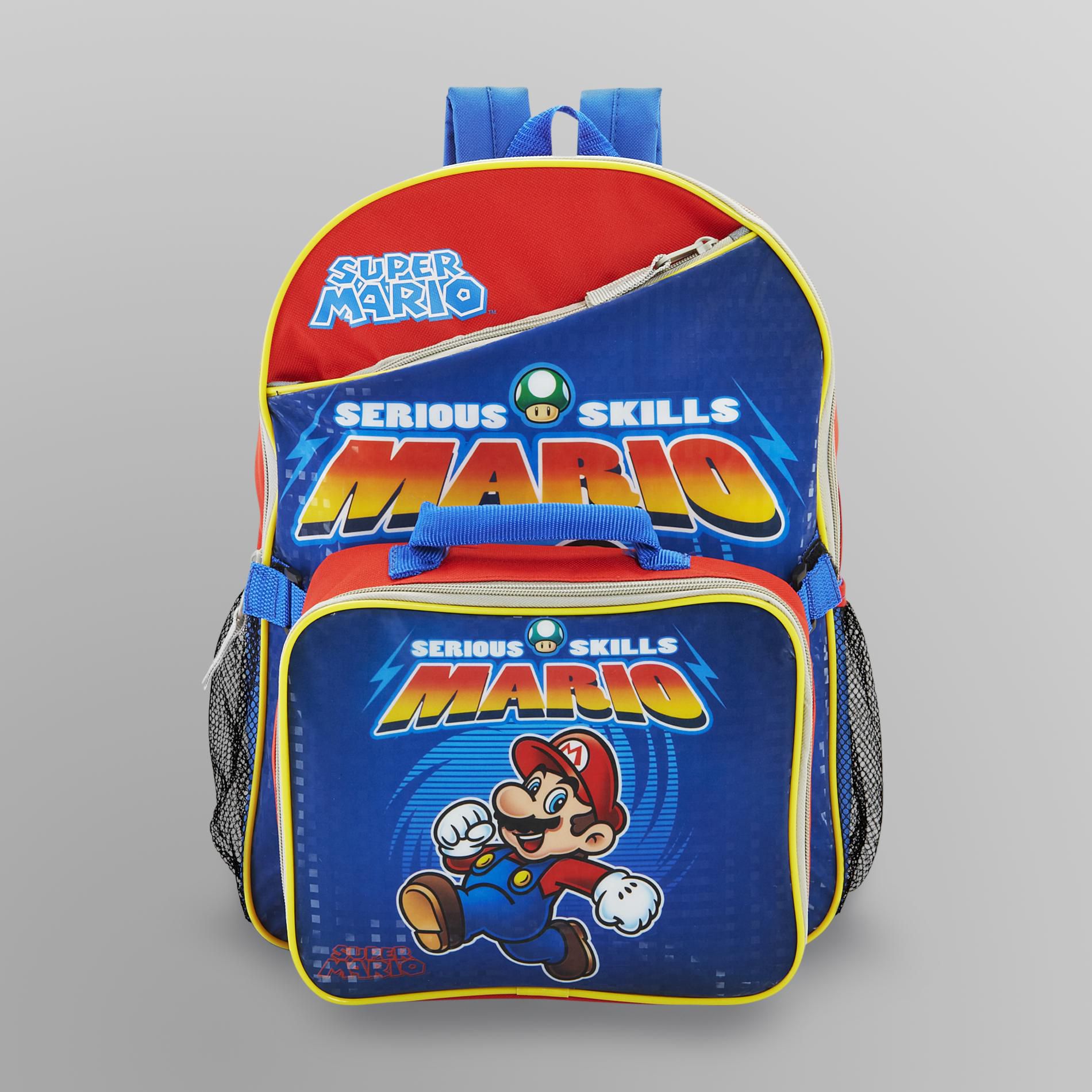 Nintendo Boy's Super Mario Backpack & Lunch Bag