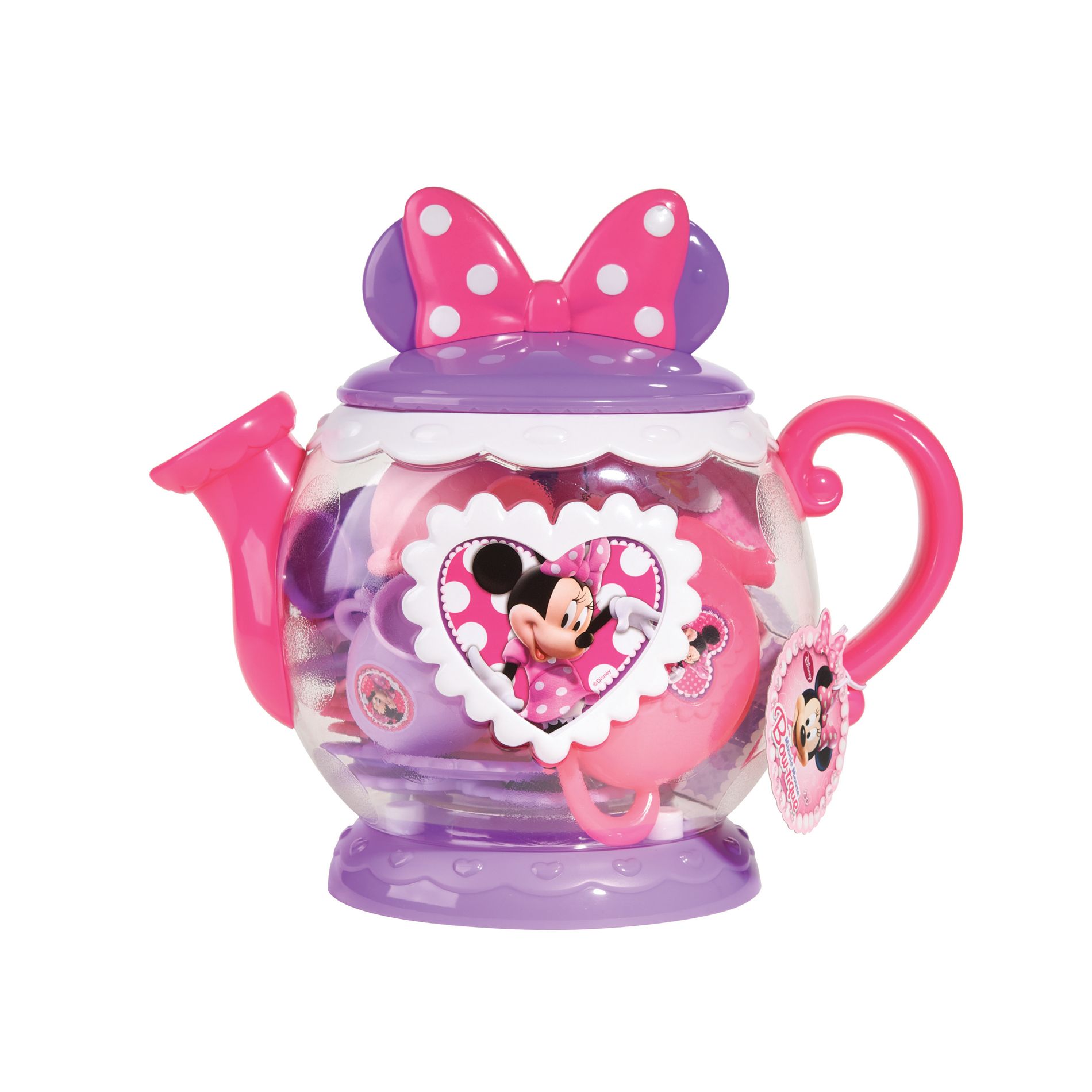 Disney Teapot Play Set Minnie Mouse Bowtique Lavender