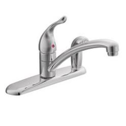MOEN 7434 Chrome One-Handle Kitchen Faucet, 0.375