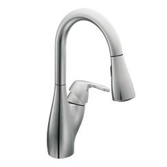 Moen Medora Chrome one-handle high arc pulldown kitchen faucet