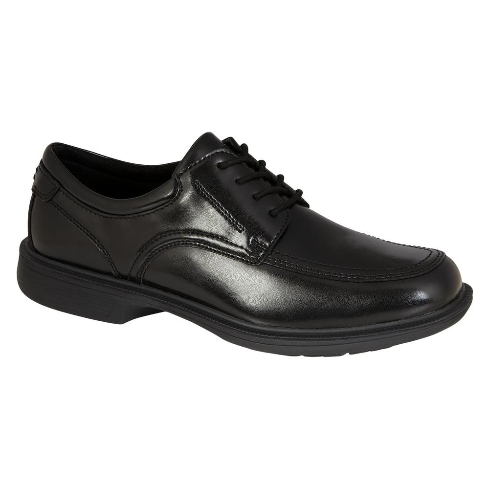 Nunn Bush Men's Bourbon Street Slip Resistant Leather Moc Toe Oxford - Black